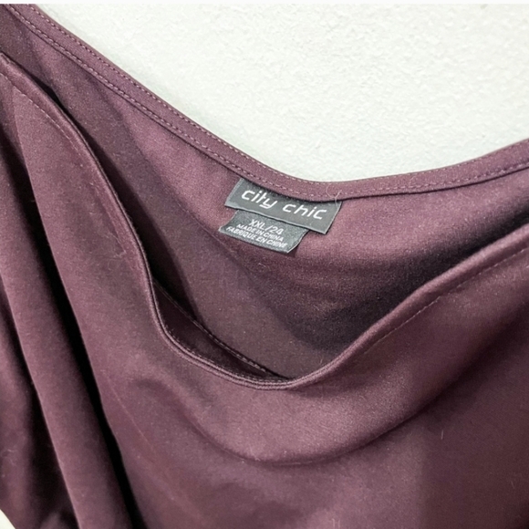 City Chic Warm Brown A-Line Dress Size 24 3X - Picture 7 of 10